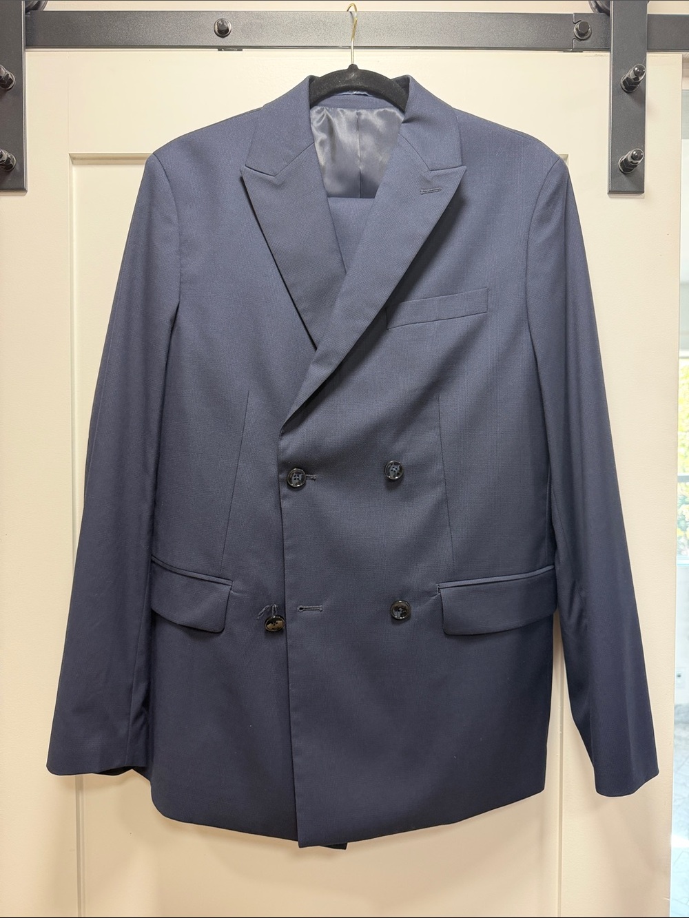 Mango Double-Breasted Navy with pant